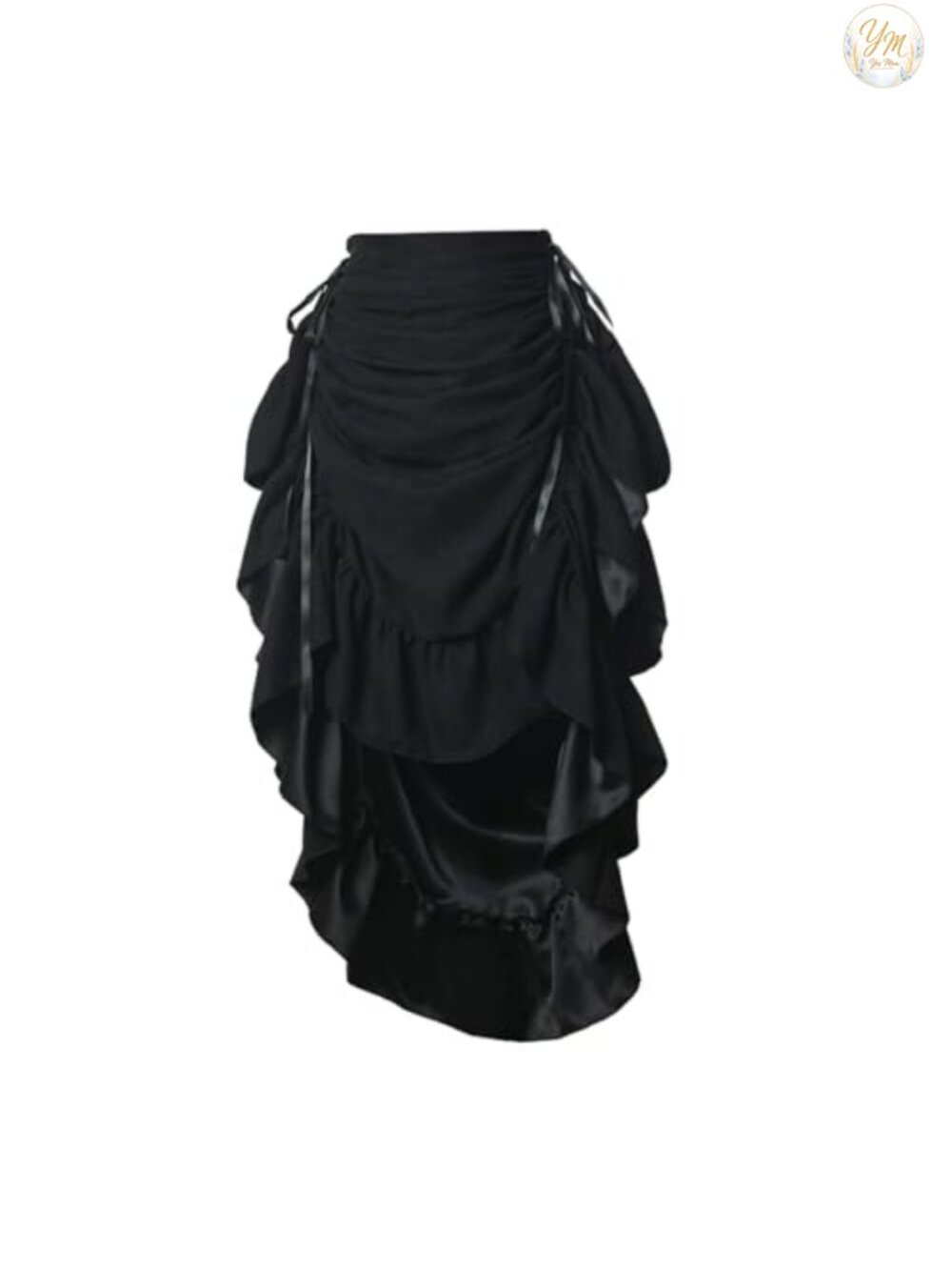 Victorian Steampunk Asymmetric High Low Skirt Pirate Burlesque Costume